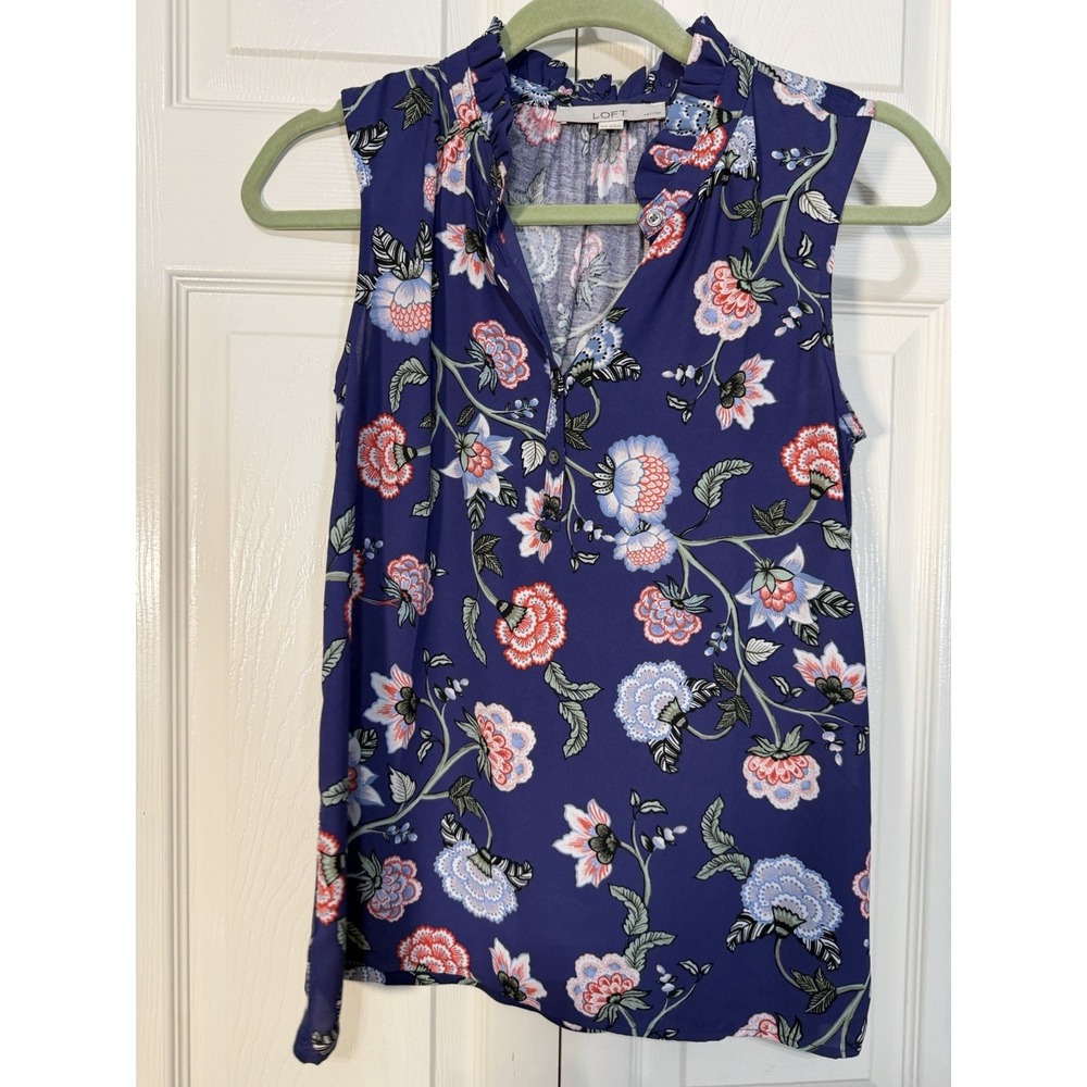 Loft Women's Floral Sleeveless Top Size XS